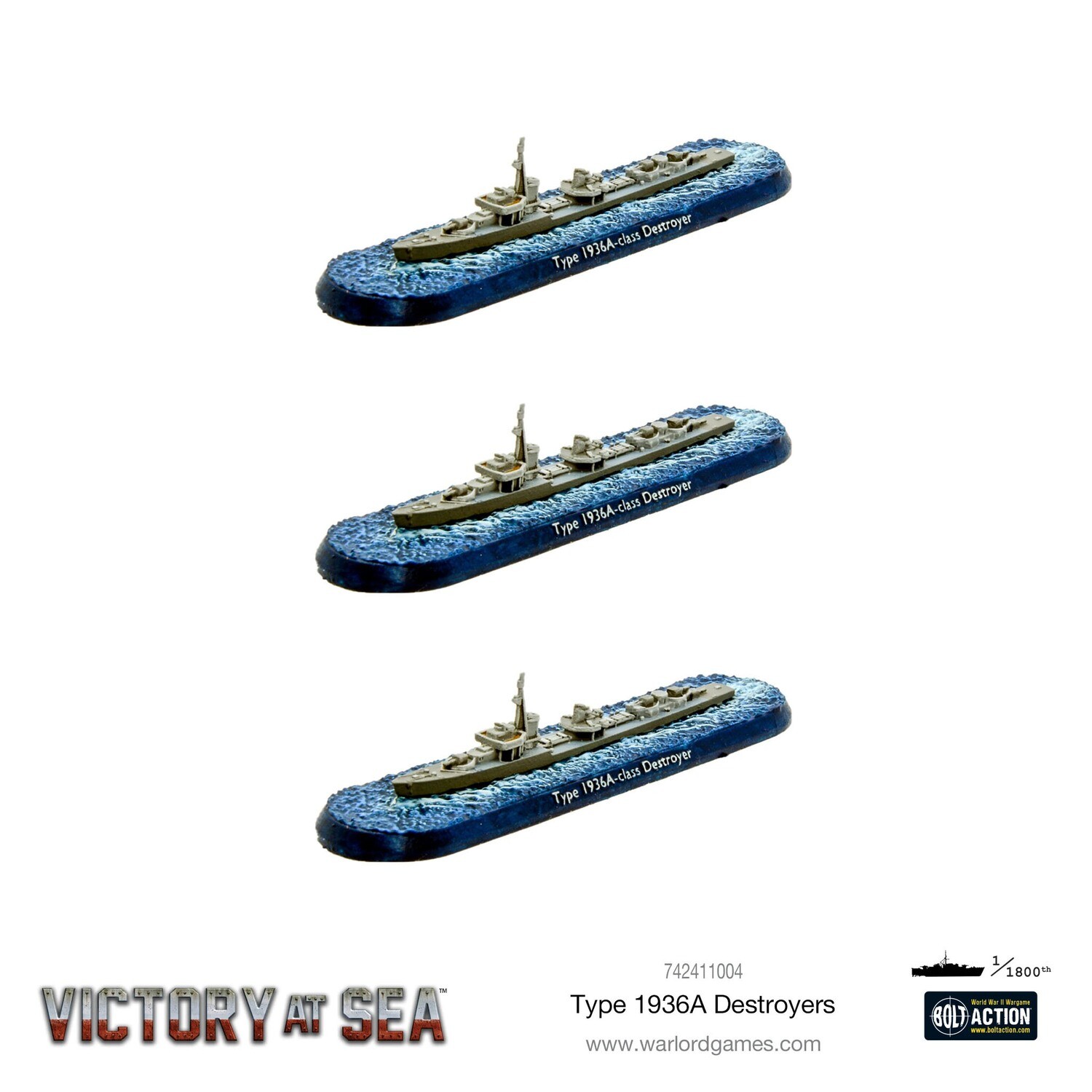 Victory at Sea - Type 1936A Destroyers - Warlord Games