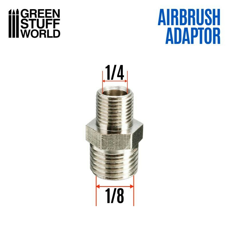 Airbrush-Gewindeadapter 1/4 Airbrush-Gewindeadapter 1/4 "bis 1/8" Adapter Male - Airbrush