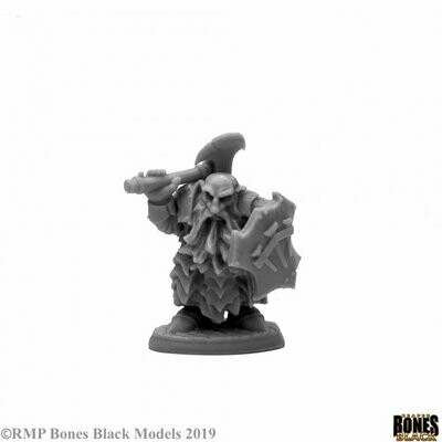 Dark Dwarf Cleaver - Bones - Reaper Miniatures