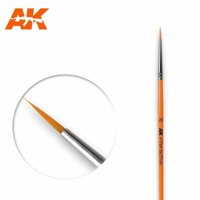2/0 Round Brush. Synthetic - AK Interactive