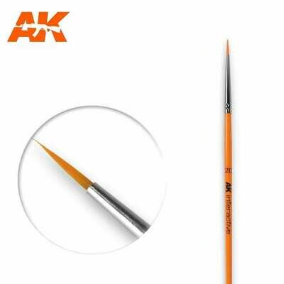 2/0 Round Brush. Synthetic - AK Interactive