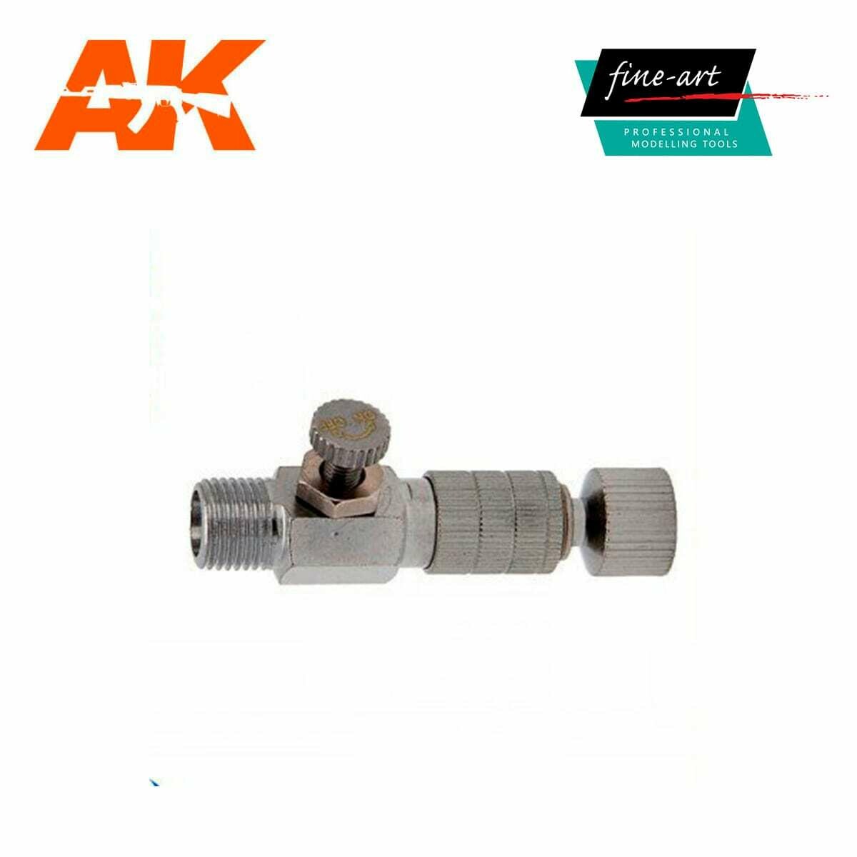Quick Coupler 1/8″ w/Regulator - Airbrush - AK Interactive