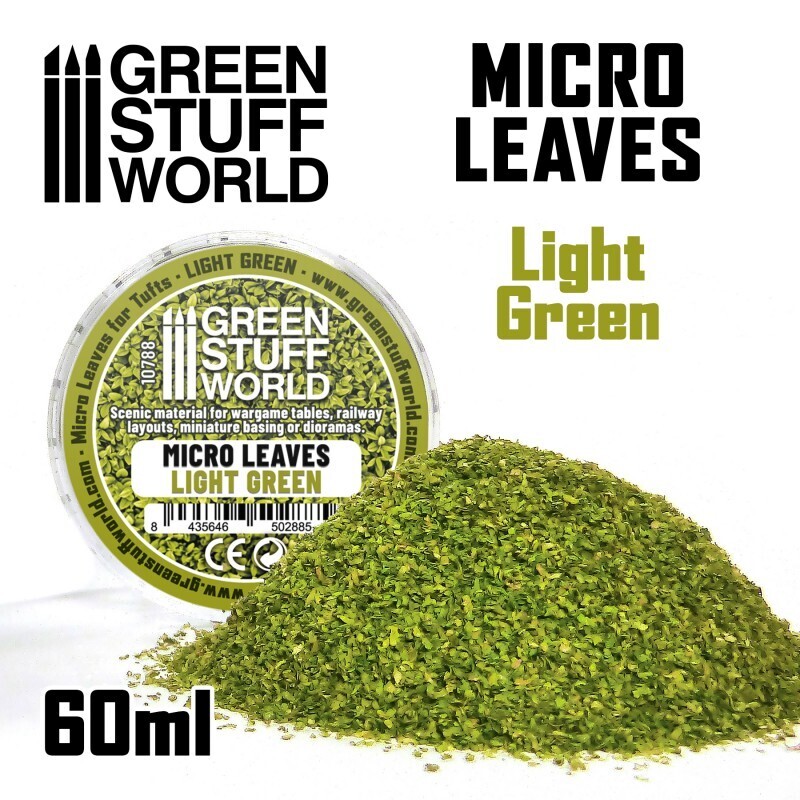 MIKROBLÄTTER - Mix hellgrün Micro Leaves Light Green - Greenstuff World