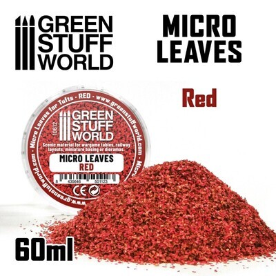 MIKROBLÄTTER - rot Micro Leaves Red - Greenstuff World