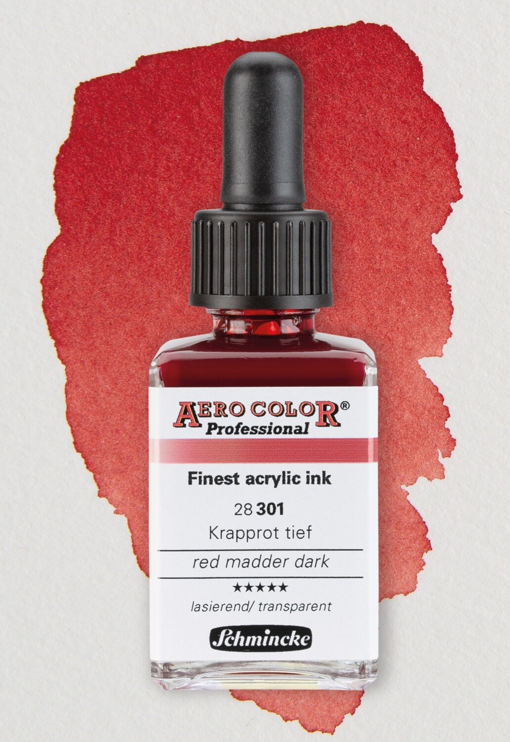SCHMINCKE AERO COLOR® Professional Acrylic Ink - Krapprot Transparent