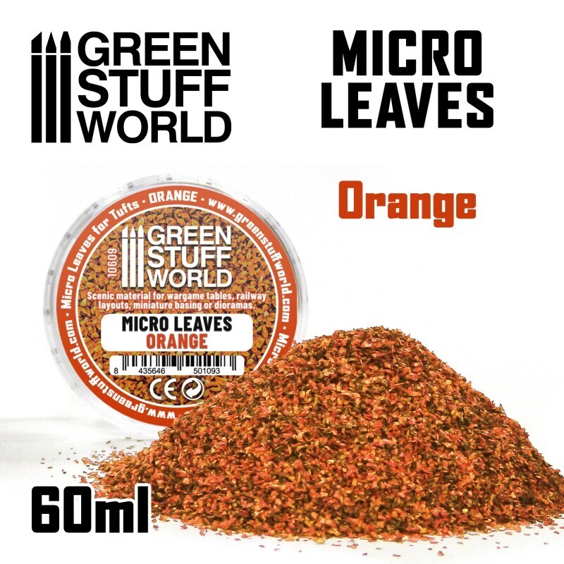 MIKROBLÄTTER Micro Leaves - Mix Orange - Greenstuff World