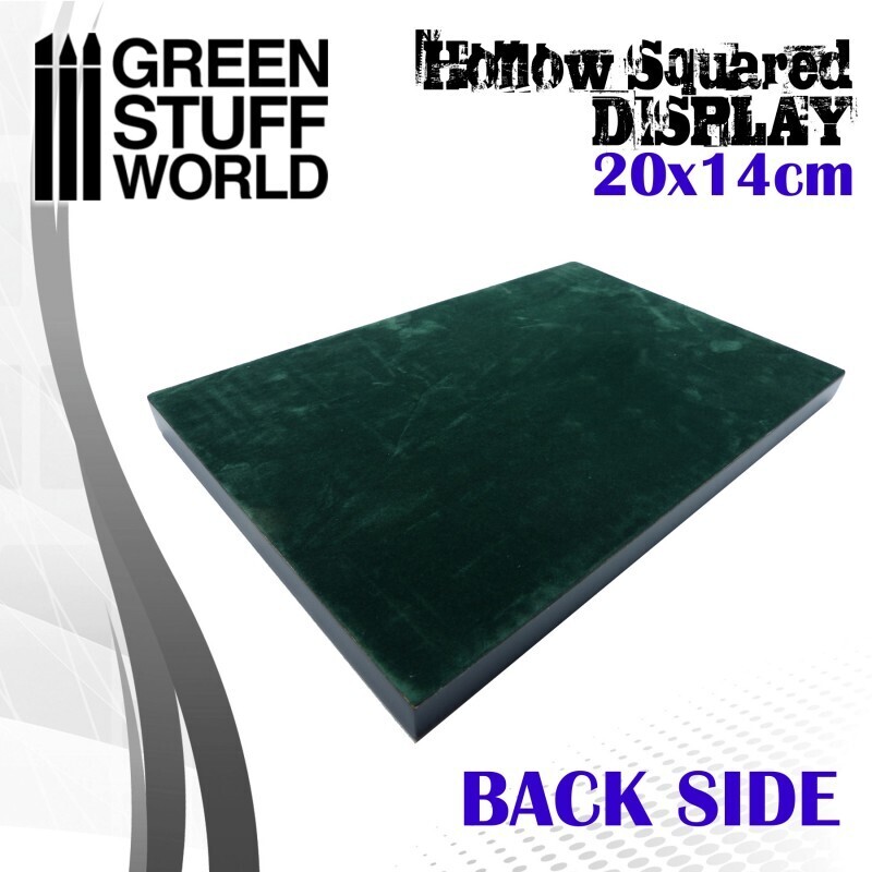 Leerer quadratischer Sockel 20x14 cm Display Plinth - Schwarz - Greenstuff World