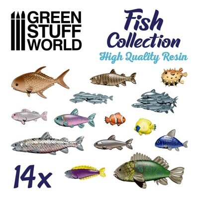 Fischsammlung aus Harz Fish Collection Resin - Greenstuff World