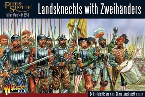 Landsknechts with Zweihanders - Pike & Shotte - Warlord Games