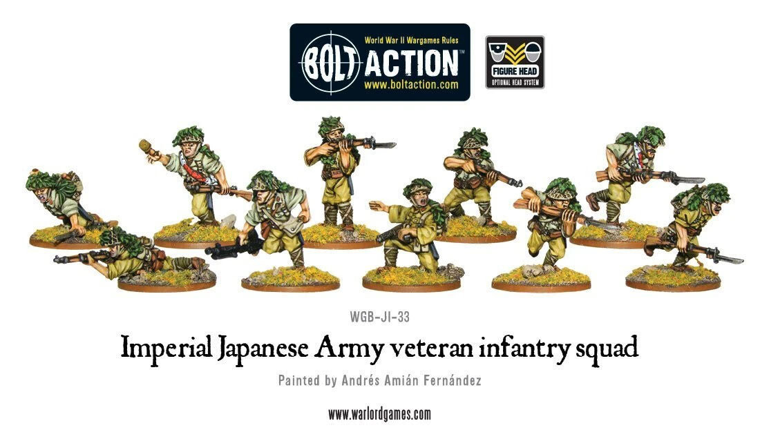 Japanese Veteran Infantry Squad - Bolt Action - Warlord Games