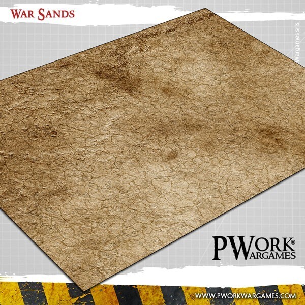 War Sands - Wargames Terrain Mat PVC Vinyl - 22x33