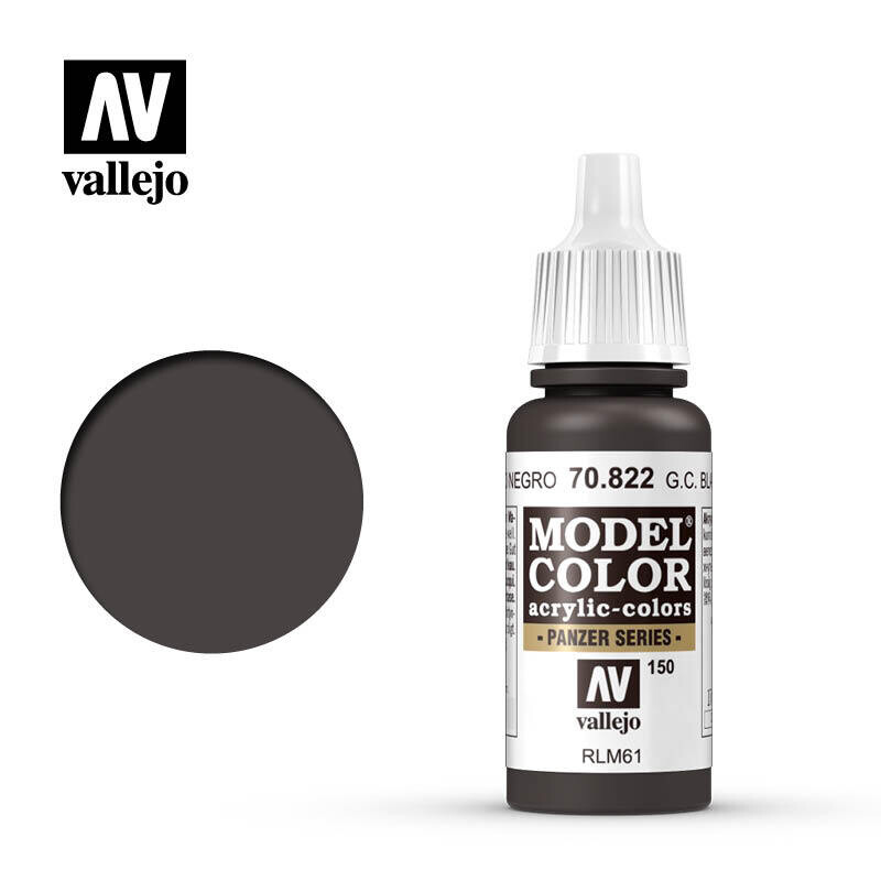 German Camouflage Black Brown Model Color - Vallejo - Farben
