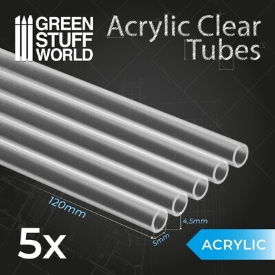 Acrylglasrohre 5 mm Acrylic Clear Tubes - Greenstuff World