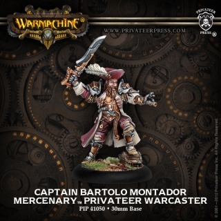 Mercenary Warcaster - Captain Bartolo Montador Blister Söldner - Solo - Warmachine - Privateer Press