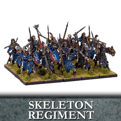 Undead Skeleton Regiment - Untote - Kings of War - Mantic Games Undead Skeleton Regiment - Untote - Kings of War - Mantic Games