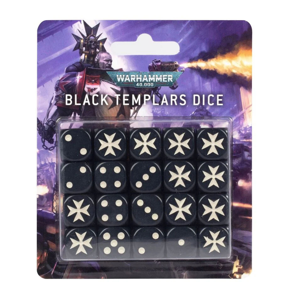 Würfelset der Black Templars Dice - Warhammer 40.000 - Games Workshop