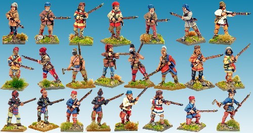 French Wilderness Force - Muskets and Tomahawks - North Star Figures