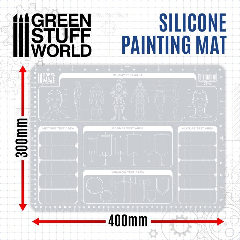 Silikon-Malmatte 400x300mm Silicone Painting Mat - Greenstuff World