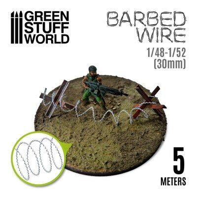 Stacheldraht - Barbed Wire - 1/48-1/52 (30mm) - Greenstuff World