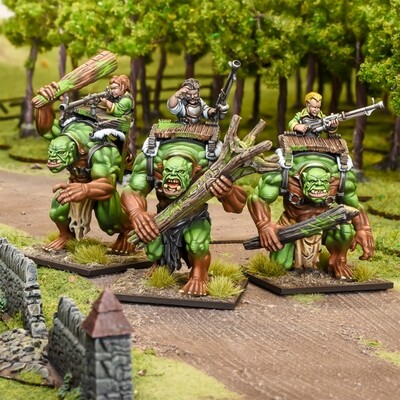 Forest Troll Gunners Regiment - Kings of War - Mantic Games
