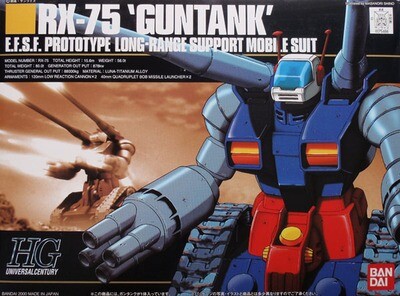 HGUC 007 GUNDAM RX-75 GUNTANK 1/144 Scale Kit - Bandai - Gunpla