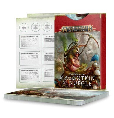 Warscroll Cards: Schriftrollen-Karten: Madensippe des Nurgle Maggotkin of Nurgle (Deutsch) - Warhammer Age of Sigmar - Games Workshop