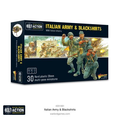 Italian Army & Blackshirts  - Allies - Bolt Action