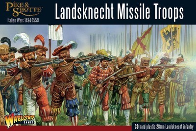 Landsknecht missile troops - Pike & Shotte - Warlord Games