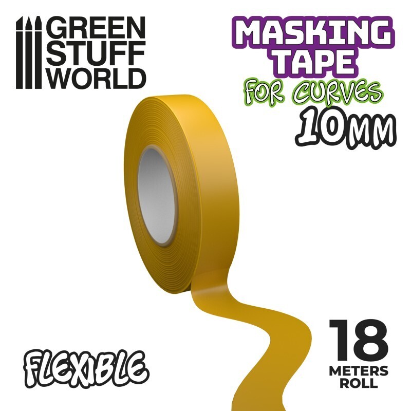 Flexibles Klebeband Abdeckband Masking Tape for Curves - 10mm Flexibles Klebeband Abdeckband Masking Tape for Curves - 10mm