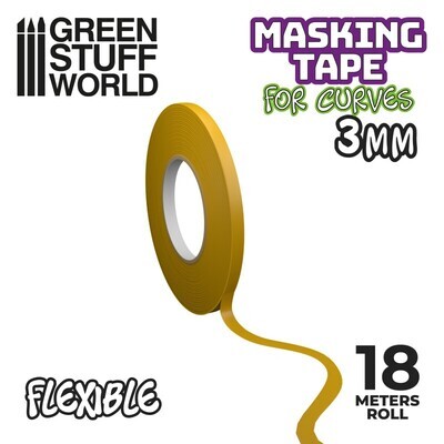 Flexibles Klebeband Abdeckband Masking Tape for Curves - 3mm