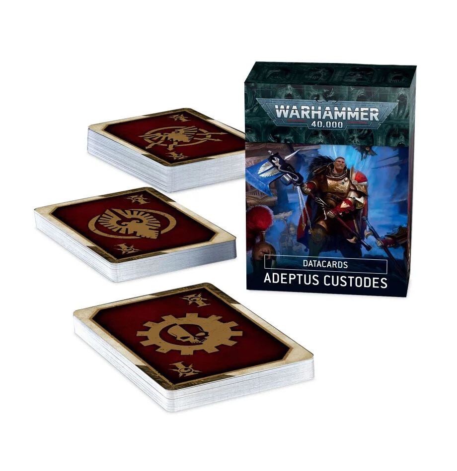 Datakarten Datacards: Adeptus Custodes (English) 9. Edition ALTE Edition - Warhammer 40.000 - Games Workshop