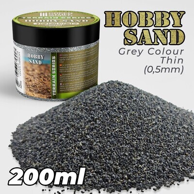 Dünner Hobby-Sand - Dunkelgrau 200ml - GrauGreenstuff World