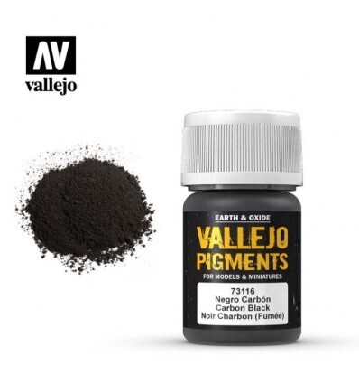 Carbon Black Smoke Black - Vallejo Pigments - Farben