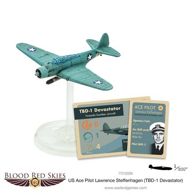 Blood Red Skies US Ace Pilot: Lawrence Steffenhagen - Warlord Games
