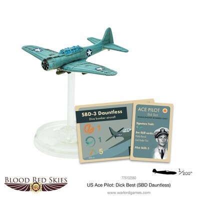 Blood Red Skies US Ace Pilot: Dick Best - Warlord Games