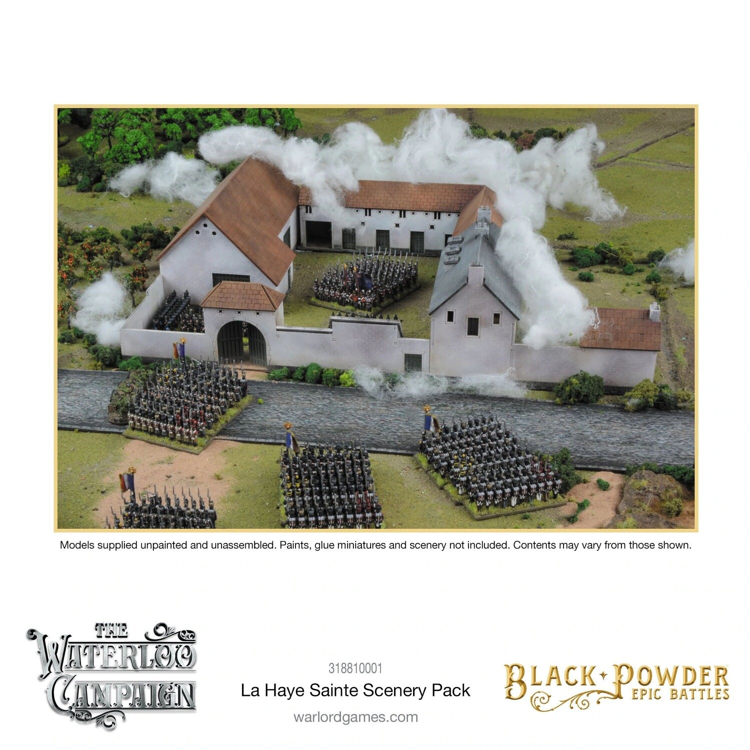 Black Powder Epic Battles: Waterloo - La Haye Sainte Scenery Pack - Warlord Games