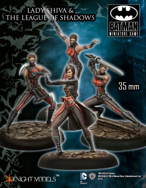 Lady Shiva and League of Shadows - Batman Miniature Game - Knight Models