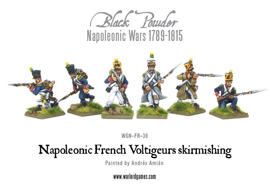 French Voltigeurs Skirmishing Voltiguers - Black Powder - Warlord Games