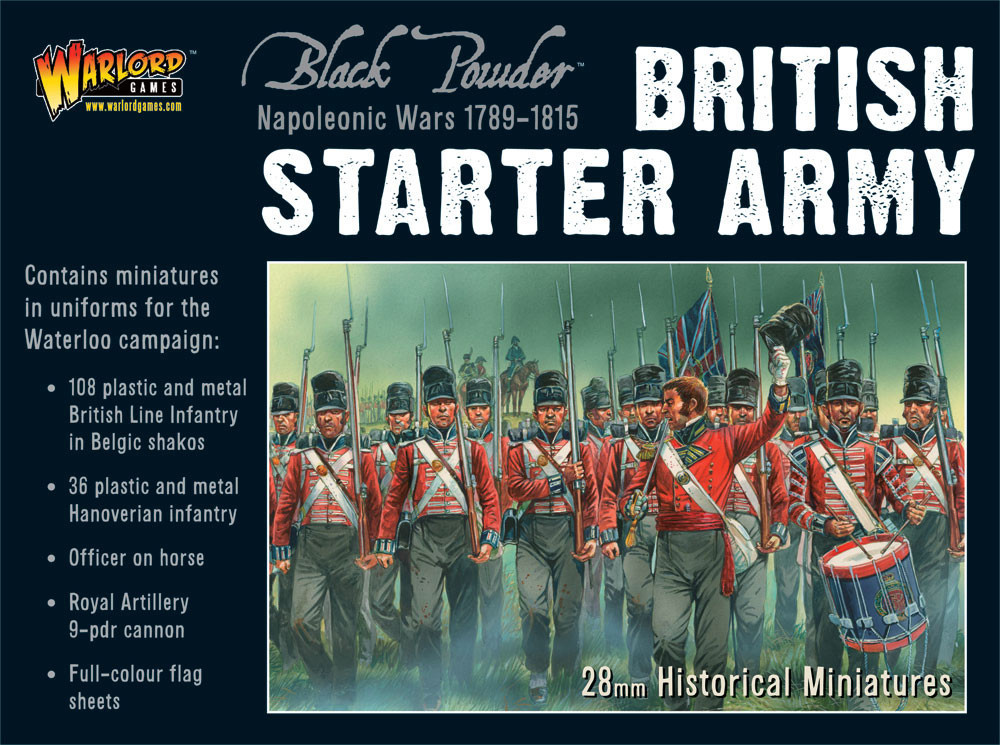 British Starter Army (Waterloo) - Black Powder - Warlord Games