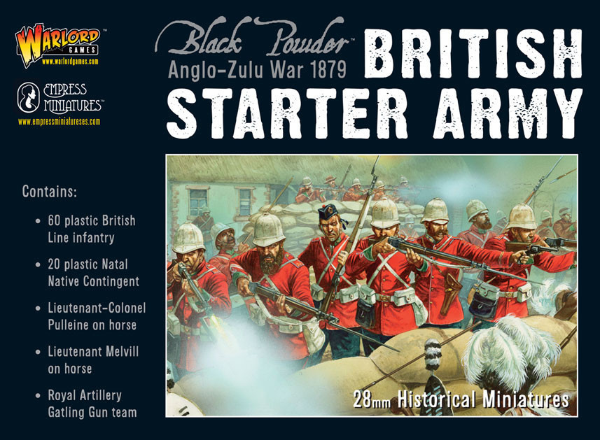 AZW British Starter Army - Anglo-Zulu War Black Powder - Warlord Games