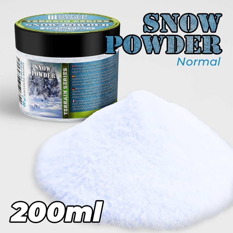 Modellbau Schneepulver Snow Powder - 200ml - Greenstuff World Modellbau Schneepulver Snow Powder - 200ml - Greenstuff World