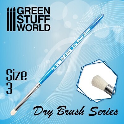 Rundbürste Drybrush BLAU SERIES - Größe 3 - Greenstuff World