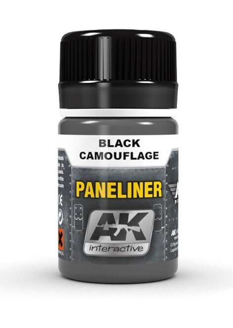 Paneliner for Black Camouflage - AK Interactive