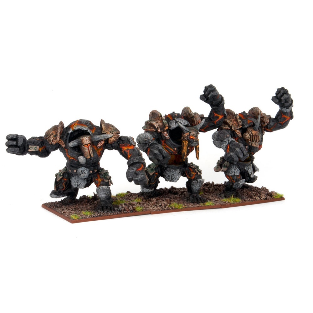 Abyssal Dwarf Lesser Obsidian Golems - Abyssal Dwarfs - Kings of War - Mantic Games