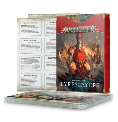 Schriftrollenkarten: Fyreslayers Warscroll Cards (Deutsch) - Warhammer Age of Sigmar - Games Workshop