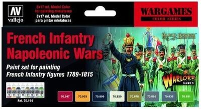 Vallejo 70164 French Infantry Napoleonic Wars Paint Set (6)