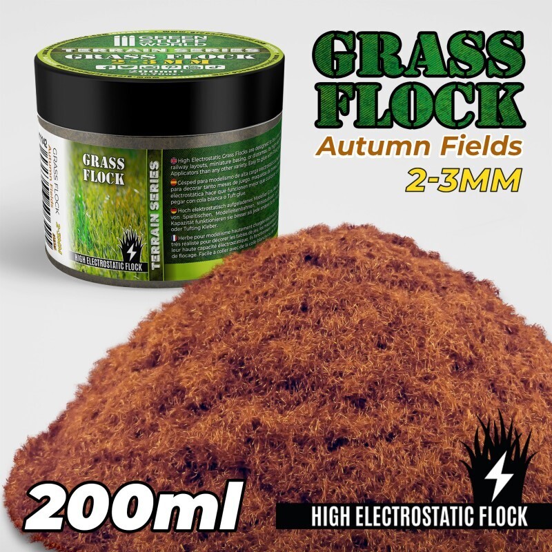 Elektrostatisches Gras 2-3mm - AUTUMN FIELDS - 200 ml Flock Nylon - Greenstuff World