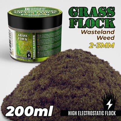 Elektrostatisches Gras 2-3mm - WASTELAND WEED - 200 ml Flock Nylon - Greenstuff World