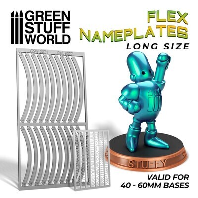 NAMENSPLATTEN - Lang Flex Nameplates - Greenstuff World