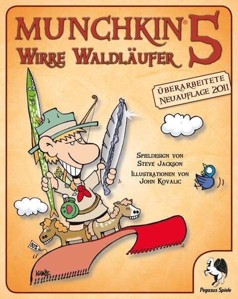 Munchkin 5: Wirre Waldläufer Erweiterung - Kartenspiel - Pegasus Spiele